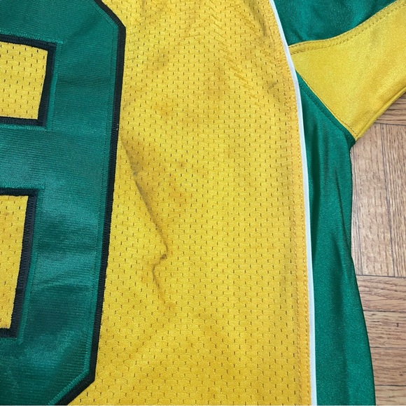 Vintage High School Football Jersey Men’s Large Eagles #9 Yellow Green Game-Worn - Picture 11 of 11